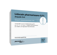 Lidocain pharmarissano 0.5% Ampulle 10 x 5ml