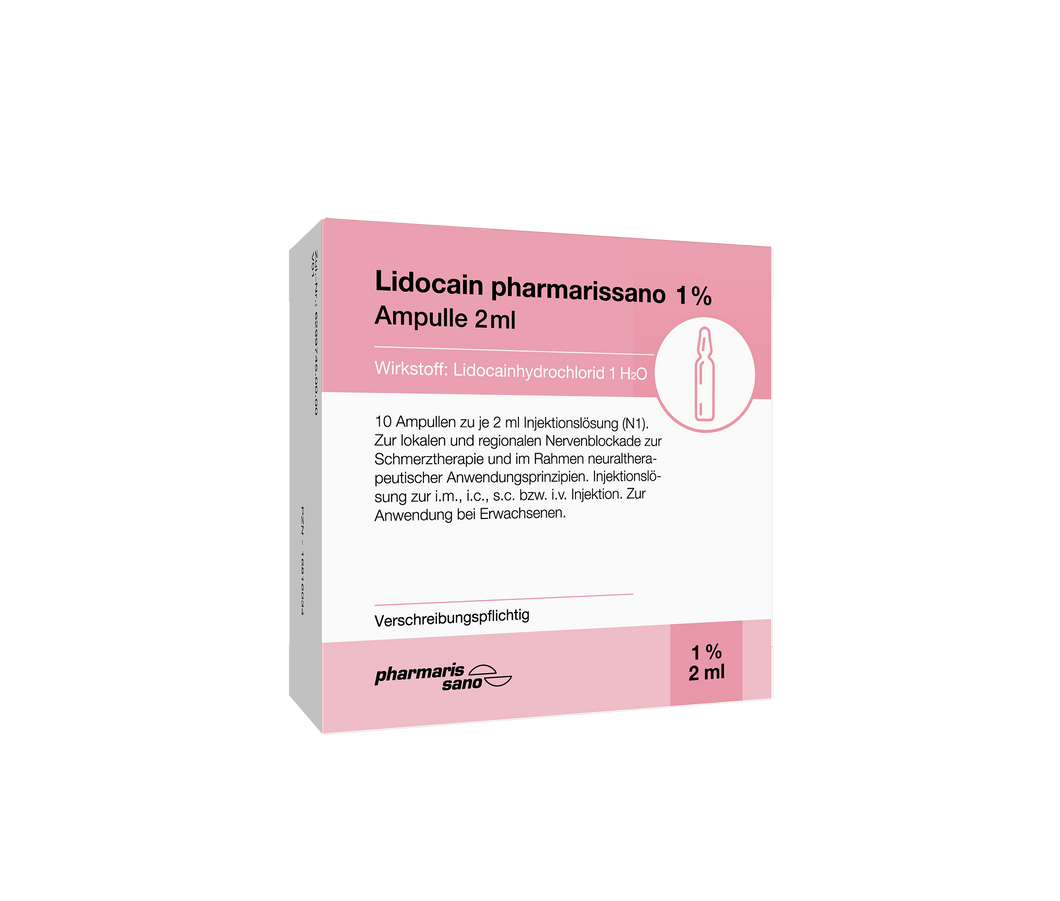 Lidocain pharmarissano 1% Ampulle 10 x 2ml